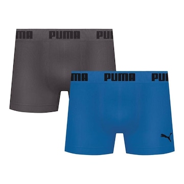 Kit Cuecas Boxer Puma sem Costura - 2 Unidades - Adulto