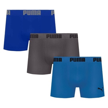 Kit de Cuecas Boxer Puma sem Costura - 3 Unidades - Masculina