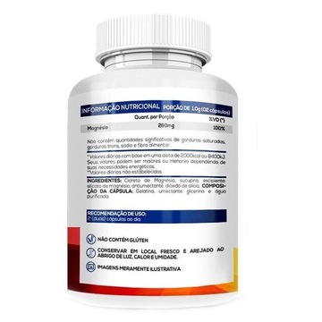Cloreto de Magnésio Bionutri Com Sucupira 500mg - 60 Capsulas