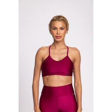 Top Fitness com Bojo Removível Vibs Fitwear Frente Única - Feminino