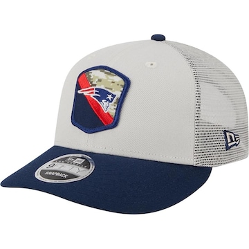 Boné Aba Curva New Era 9Fifty Low Profile Salute To Service New England Patriots - Snapback - Adulto