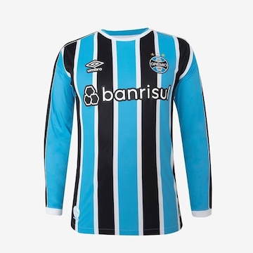 Camisa do Grêmio Manga Longa Oficial 1 2023 Classic S/N Umbro - Masculina