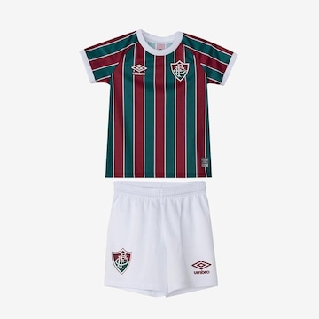 Uniforme do Fluminense I 2023 Oficial Umbro - Infantil