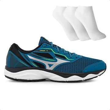 Tênis Mizuno Wave Hawk 4 + 3 Pares de Meias - Masculino
