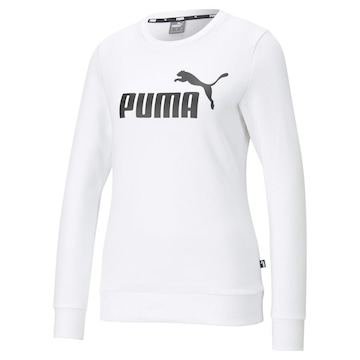 Blusão de Moletom Puma Essentials Logo Crew Neck Fleece - Feminino