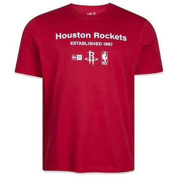 Camiseta New Era Minimal Houston Rockets NBA - Masculina