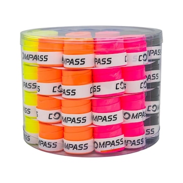 Kit de Overgrip Compass Colors com 5 Cores - 60 Unidades