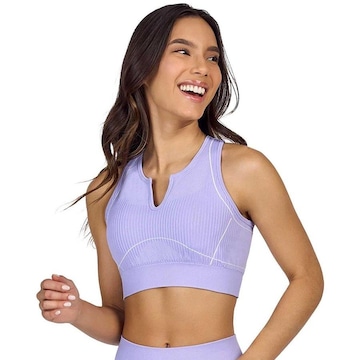 Top Fitness com Bojo Alto Giro Dots - Feminino