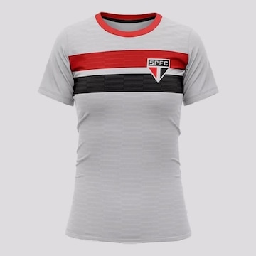 Camiseta do São Paulo Braziline Realistic - Feminina