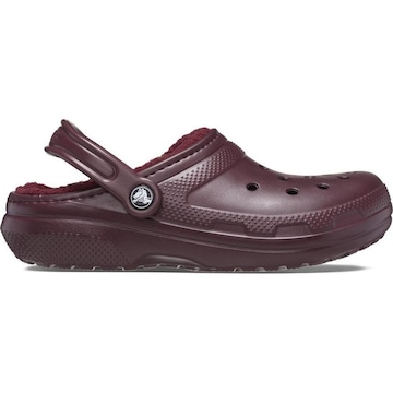 Sandália Crocs Classic Lined Clog Dark Cherry - Unissex