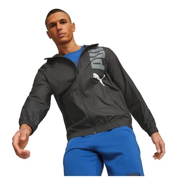 Jaqueta Corta Vento com Capuz Puma Graphic Windbreaker - Masculina