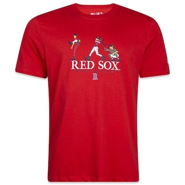 Camiseta New Era New Era mlb Boston Red Sox Freestyle - Masculina