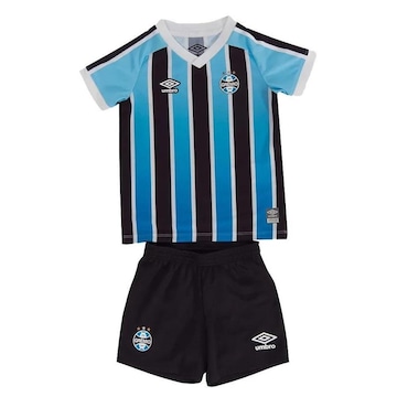 Uniforme do Grêmio I 2022 Oficial Umbro - Infantil