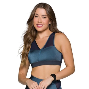 Top Fitness com Bojo Selene com Recorte - Feminino