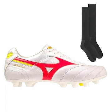 Chuteira de Campo Mizuno Morelia Ii Elite + Meião - Adulto