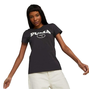 Camiseta Puma Squad Graphic - Feminina