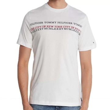 Camiseta Tommy Hilfiger Center Chest Stripe Tee - Masculina