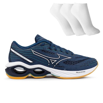 Tênis Mizuno Wave Creation 24 + 3 Pares de Meias - Masculino