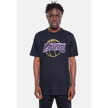 Camiseta Nba Logo Sign Los Angeles Lakers Nba - Masculina