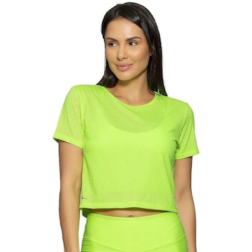 Blusa Cropped Run More Boxy Essencial - Feminino