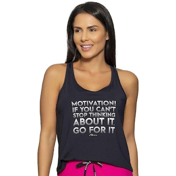 Camiseta Regata Run More Motivation - Feminina