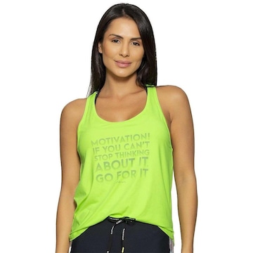 Camiseta Regata Run More Motivation - Feminina