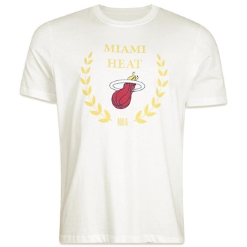 Camiseta New Era Miami Heat Nba Gold Culture - Masculina