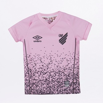 Camisa do Athletico-PR 2021 Outubro Rosa Umbro - Infantil