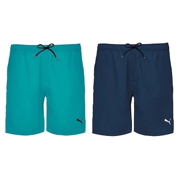 Shorts Puma Board Médio - 2 unidades - Masculino