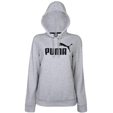 Blusão de Moletom Puma Ess Logo Hoodie - Feminino