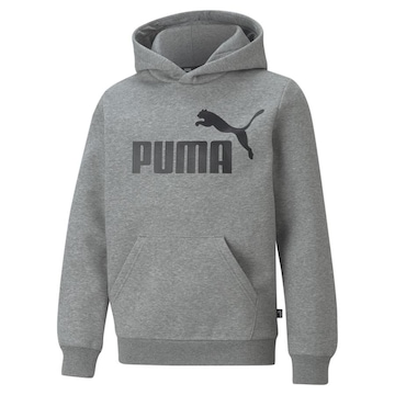 Blusão de Moletom com Capuz Puma Essentials Big Logo Fleece - Infantil