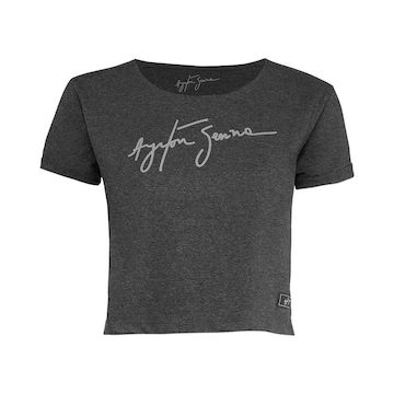 Blusa Cropped Assinatura Ayrton Senna - Feminina