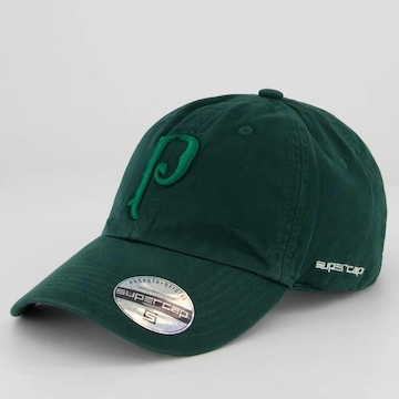 Boné Aba Curva Supercap Palmeiras Logo - Strapback - Adulto