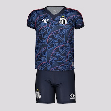 Kit de Uniforme do Santos Iii 2023 Umbro - Infantil