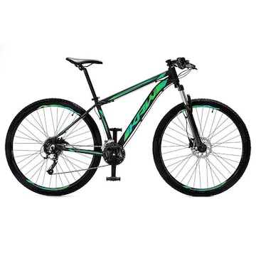 Bicicleta Aro 29 Krw Alumínio - Freio Hidráulico Suspensão Dianteira Mountain Bike S2 - 24 Velocidades - Adulto