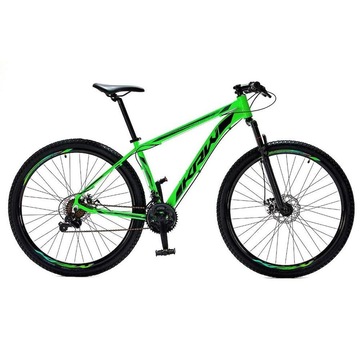 Bicicleta Aro 29 Krw Alumínio Shimano - Freio a Disco Suspensão Mountain Bike S4 - Câmbio Shimano - 24 Velocidades - Adulto