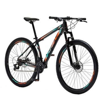 Bicicleta Aro 29 Krw Alumínio - Freio a Disco Suspensão Dianteira Mountain Bike S7 - 27 Velocidades - Adulto