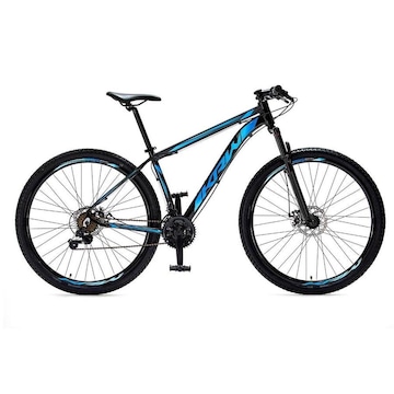 Bicicleta Aro 29 Krw Alumínio - Freio Hidráulico Suspensão Dianteira Mountain Bike S8 - 27 Velocidades - Adulto