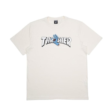 Camiseta Santa Cruz Thrasher Screaming Logo Ss Over - Masculina