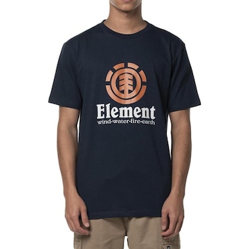 Camiseta Element Vertical Color - Masculina