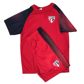 Conjunto do São Paulo Hero Tricolor Spr - Camisa + Shorts - Infantil