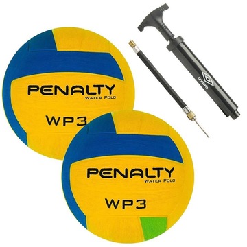 Bolas de Polo Aquático Penalty Water Polo Viii - 2 unidades + Bomba Inflável Umbro