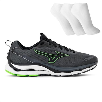 Tênis Mizuno Wave Dynasty 5 + 3 Pares de Meias - Masculino