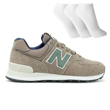 Tênis New Balance 574 V2 + 3 Pares de Meias - Masculino