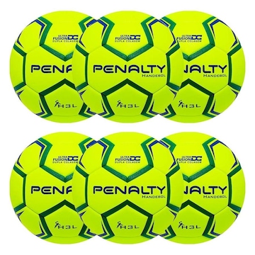 Kit Bolas de Handebol Penalty H3L Ultra Fusion X - 6 Unidades