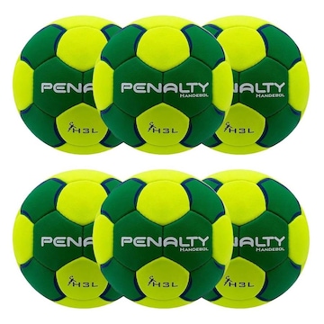 Kit Bolas de Handebol Penalty Suécia H3L Pro X - 6 Unidades