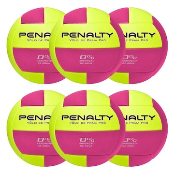 Kit Bolas Vôlei de Praia Penalty Pro X - 6 Unidades