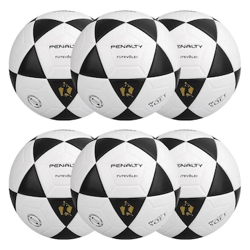 Kit de Bolas de Futevôlei Penalty Altinha Xxi - 6 Unidades