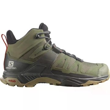 Bota Salomon X Ultra 4 Mid Gtx - Masculina Verde