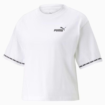 Blusa Cropped Puma Power Tape - Feminina